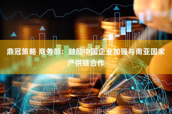 鼎冠策略 商务部：鼓励中国企业加强与南亚国家产供链合作