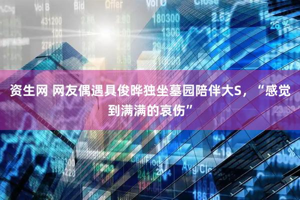 资生网 网友偶遇具俊晔独坐墓园陪伴大S，“感觉到满满的哀伤”