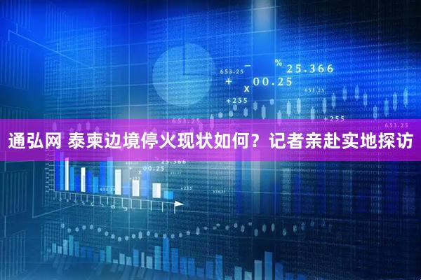 通弘网 泰柬边境停火现状如何？记者亲赴实地探访