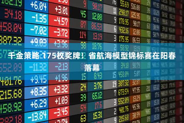 千金策略 175枚奖牌！省航海模型锦标赛在阳春落幕