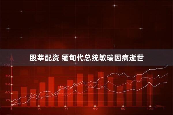 股莘配资 缅甸代总统敏瑞因病逝世
