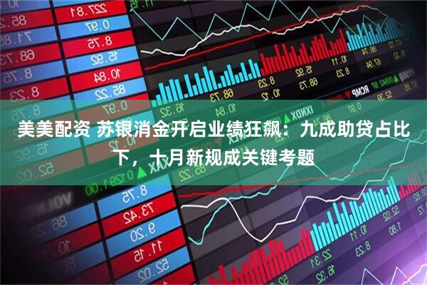 美美配资 苏银消金开启业绩狂飙：九成助贷占比下，十月新规成关键考题
